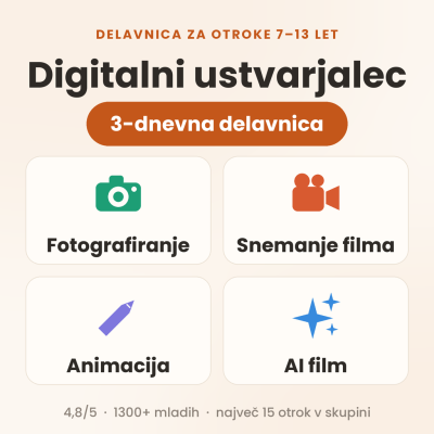 Delavnica fotografije za otroke